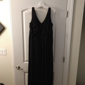 David's bridal bridesmaid black dress
